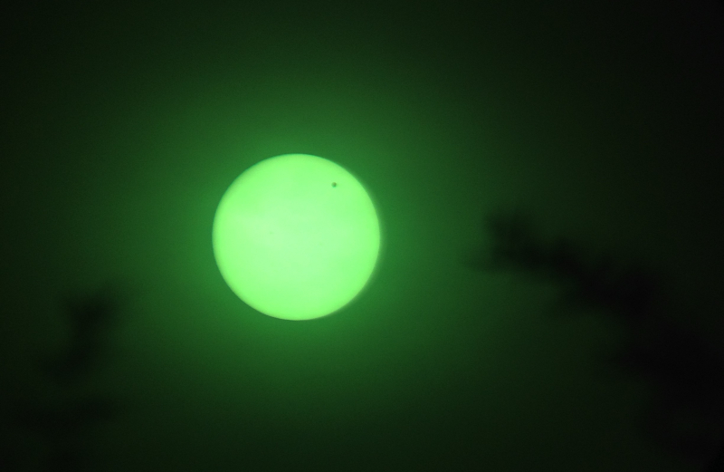 Venus transiting the Sun